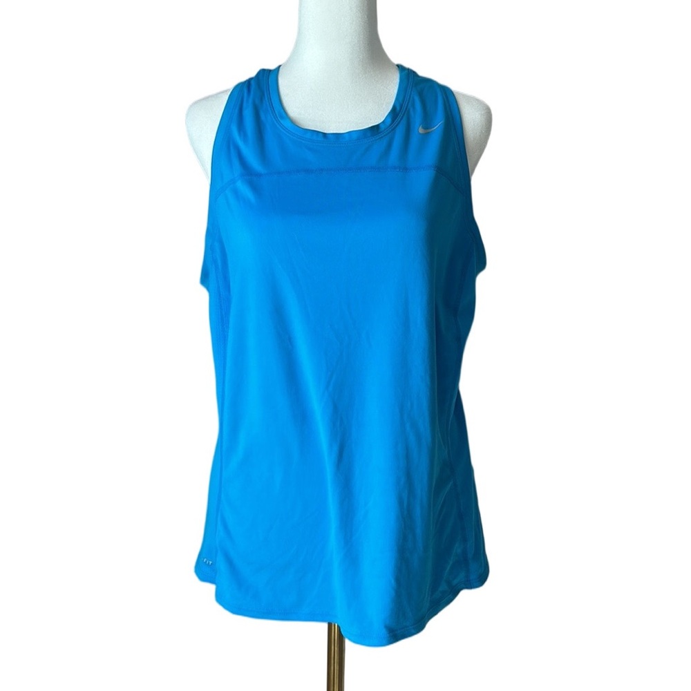 Nike Women's Dri-FIT Tank Top Blue Sleeveless Size Large